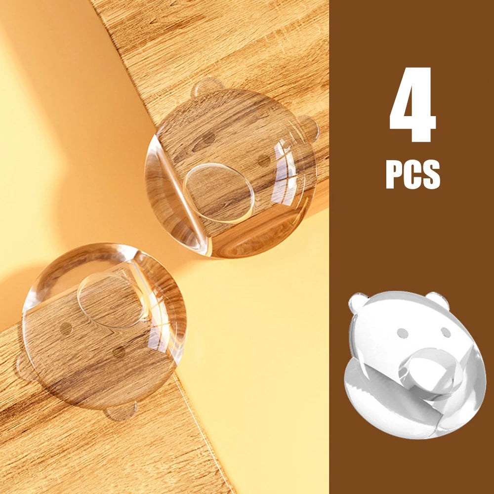 10PCS/4PCS Clear Anti-collision Coffee Table Furniture Corner Protectors Children's Soft Corner Sheathing Living Room Decor Shoppers Synchrony