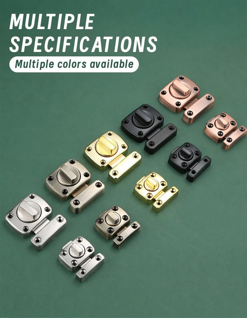 1pc Home Security Latch Rotate Bolt Latch Gate Latches Door Slide Lock Twist Rotating Barrel Lock For Bathroom Toilet Door Lock Shoppers Synchrony