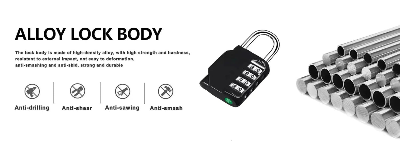 Clearance_Customs Padlock Password Locks 4 Digit Waterproof Outdoor Lock For Door Suitcase Bag Package Cabinet Locker Window_Con Shoppers Synchrony