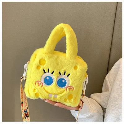 Kawaii Sanrio Plush Bag Kuromi Melody Cinnamoroll Cartoon Anime Handbag Crossbody Cosmetic Travel Storage Bags Women Girls Gifts Shoppers Synchrony