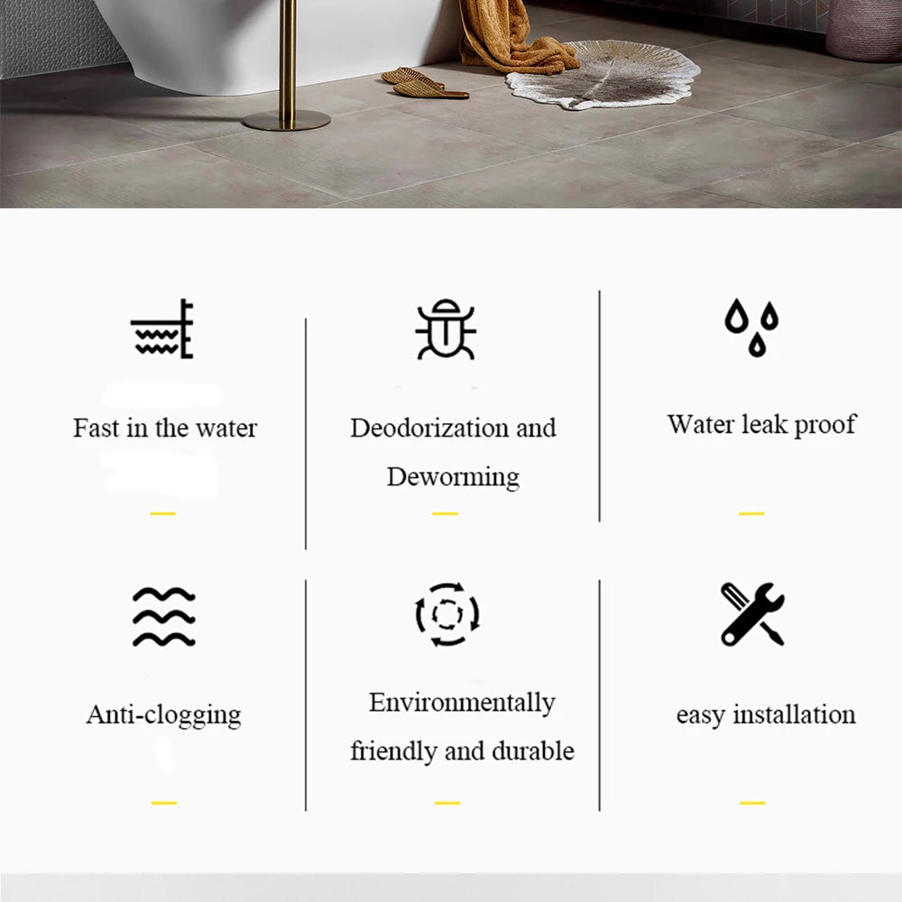 Rose Gold Basin Bottle Trap  Bathroom Sink Siphon Pipe Kits Pop Up Filter Stopper Toilet Washbasin Deodorization Drain Fittings Shoppers Synchrony