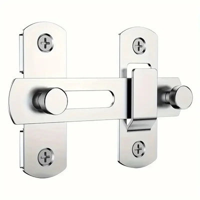 1Pcs Stainless Steel Sliding Barn Door Lock Hardware Gate Latches, Window Closet, Matte Black Silvery Shoppers Synchrony