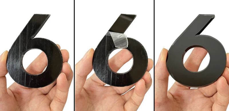 Acrylic 75mm Exterior House Number Outdoor Self Adhesive Letters Apartment Door Numbers Stickers Plate Sign Mailbox 3 inch Shoppers Synchrony