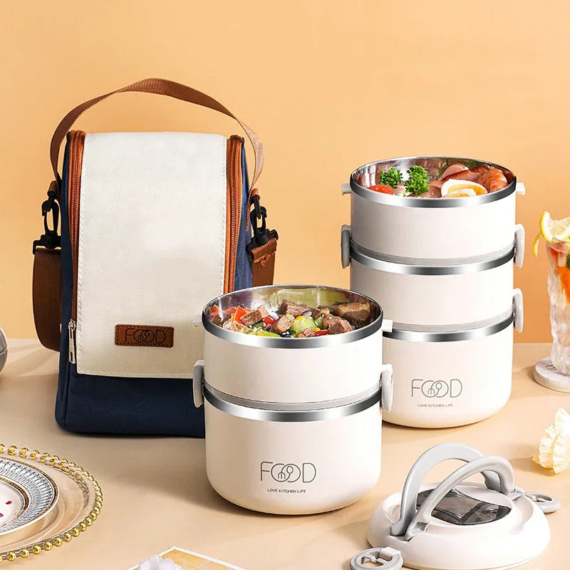 Bento Lunch Box Japanese Multilayer Stainless Steel Bento Box Food Container Storage Portable Thermos Food Jar Kid Bento Box Shoppers Synchrony