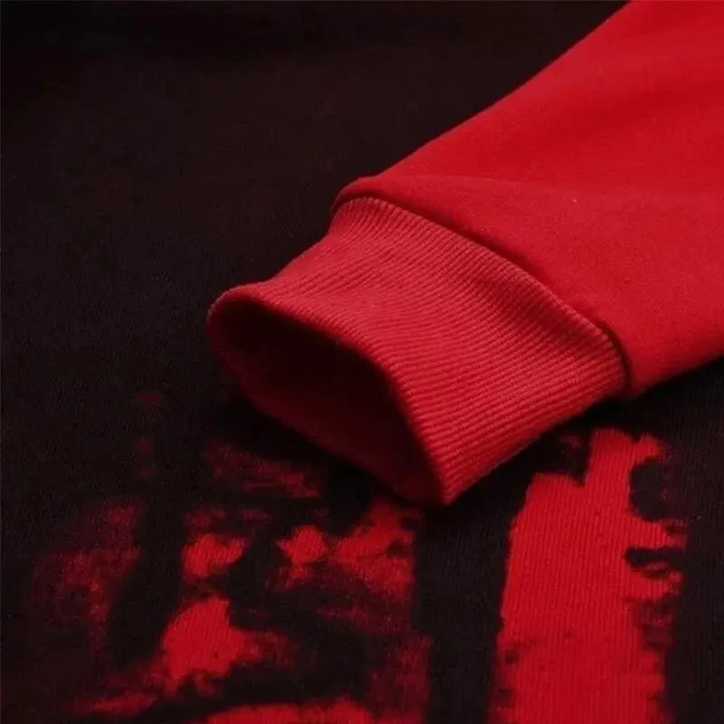 Gradient Print Men's Pullover Hooded Sweatshirt Spring Autumn Daily Fitness Sportswear Fashion Casual Hoodies Loose Clothing Shoppers Synchrony