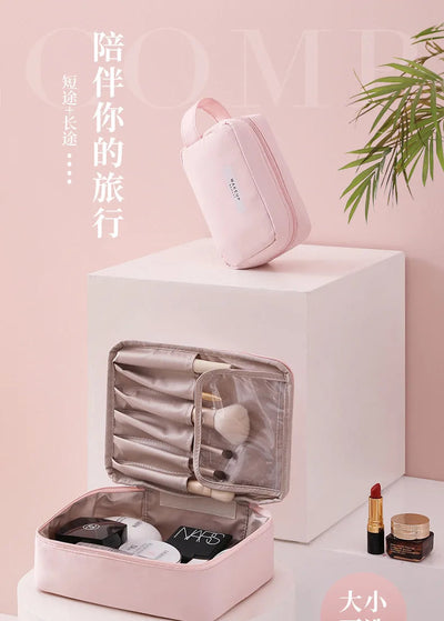 Ladies Portable High Appearance Index Cosmetic Bag Large-capacity Travel Washing Bag Three-dimensional Makeup Storage Bag Shoppers Synchrony