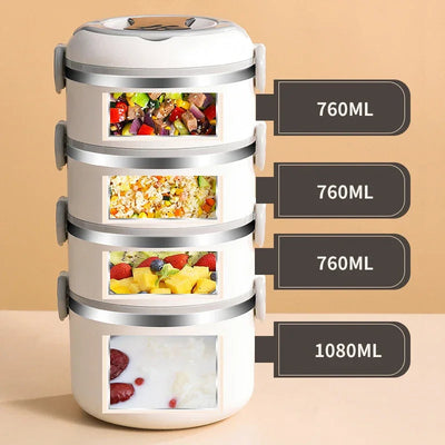 Bento Lunch Box Japanese Multilayer Stainless Steel Bento Box Food Container Storage Portable Thermos Food Jar Kid Bento Box Shoppers Synchrony