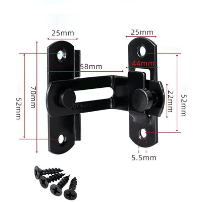 Door Lock Guard Latch Bolt 90°/180° Stainless Steel Toggle Latch Sliding Barn Door Lock Wine Cabinet Closet Right Angle Lock Shoppers Synchrony