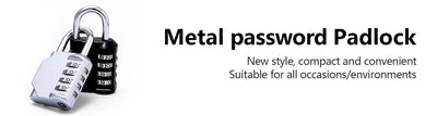 Clearance_Customs Padlock Password Locks 4 Digit Waterproof Outdoor Lock For Door Suitcase Bag Package Cabinet Locker Window_Con Shoppers Synchrony