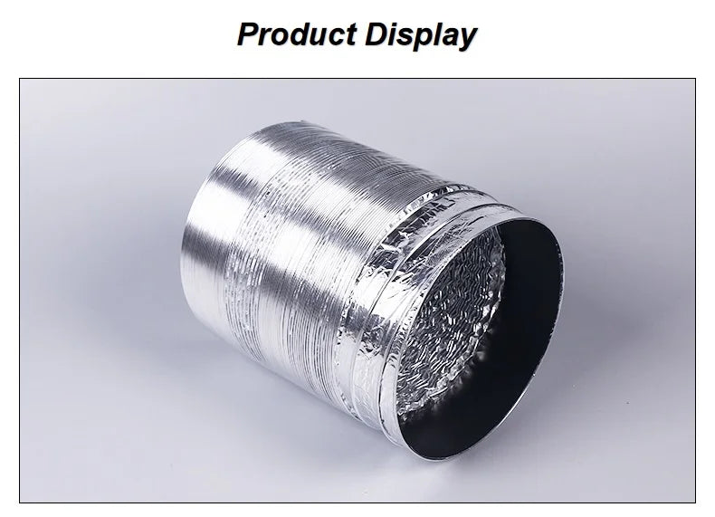 ∅60-150mm Dryer PVC Aluminum Foil Smoke Tube Flexible Ventilation Duct for Kitchen Bathroom Extractor Fitting Pipe Shoppers Synchrony