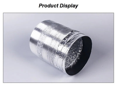 ∅60-150mm Dryer PVC Aluminum Foil Smoke Tube Flexible Ventilation Duct for Kitchen Bathroom Extractor Fitting Pipe Shoppers Synchrony