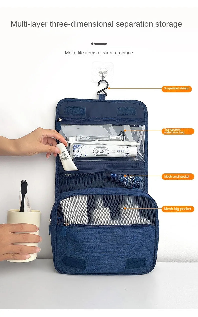 Quality Travel Makeup Bags Women Waterproof Cosmetic Bag Toiletries Organizer Hanging Dry And Wet Separation Storage Bag High Shoppers Synchrony