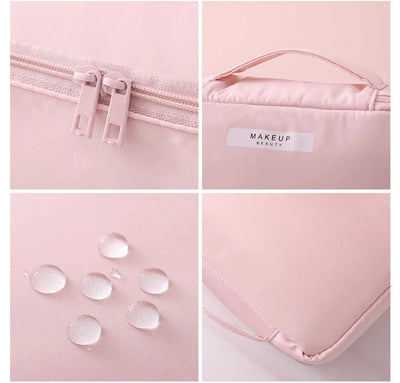 Ladies Portable High Appearance Index Cosmetic Bag Large-capacity Travel Washing Bag Three-dimensional Makeup Storage Bag Shoppers Synchrony