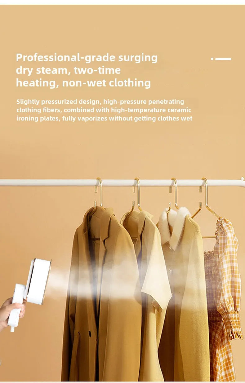 1200W Powerful Steamer Iron for Clothes with 3 Modes and 150ml Water Tank Portable Handheld Garment Steamer for Home Dorm Travel Shoppers Synchrony