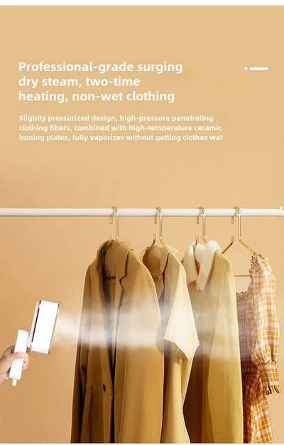 1200W Powerful Steamer Iron for Clothes with 3 Modes and 150ml Water Tank Portable Handheld Garment Steamer for Home Dorm Travel Shoppers Synchrony