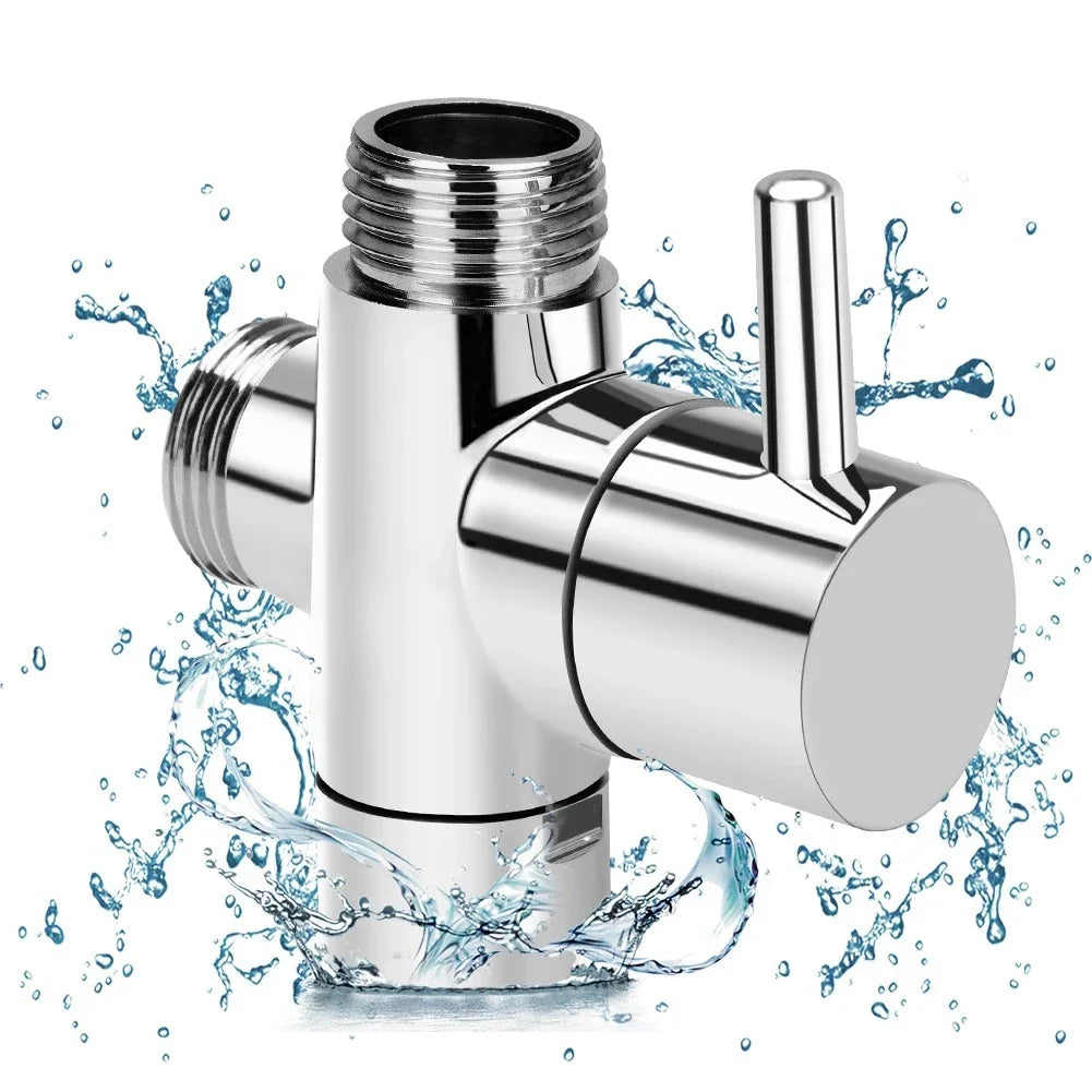 G1/2 Shower Diverter Valve Three-Way ABS Shower Arm Adapter Faucet Switch Valve Inlet Pipe Fittings Faucet Bathroom Tool Shoppers Synchrony