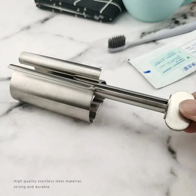 1pc Stainless Steel Wringer Roller Rotate Dispenser for Ointments Cosmetics Bathroom Accessories Toothpaste Squeezer Tube Roller Shoppers Synchrony