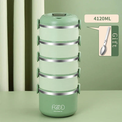 Bento Lunch Box Japanese Multilayer Stainless Steel Bento Box Food Container Storage Portable Thermos Food Jar Kid Bento Box Shoppers Synchrony