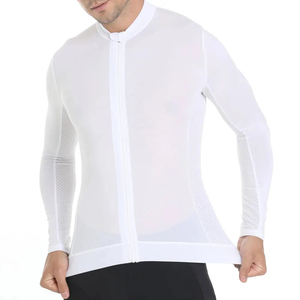 HISERWA Cycling Jersey Long Sleeve Men Pro Aero Slim Fit Cycling Jersey MTB Road Bike Clothing Breathable Quick Dry Shirt Bicycl Shoppers Synchrony