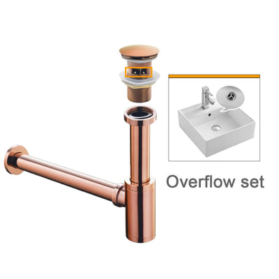 Rose Gold Basin Bottle Trap  Bathroom Sink Siphon Pipe Kits Pop Up Filter Stopper Toilet Washbasin Deodorization Drain Fittings Shoppers Synchrony