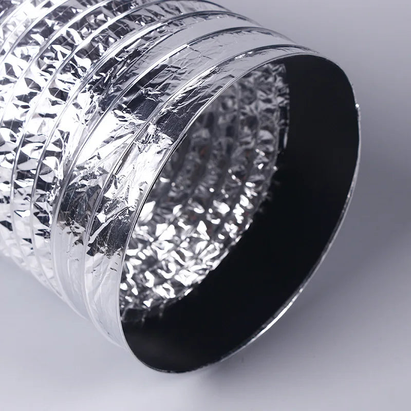 ∅60-150mm Dryer PVC Aluminum Foil Smoke Tube Flexible Ventilation Duct for Kitchen Bathroom Extractor Fitting Pipe Shoppers Synchrony