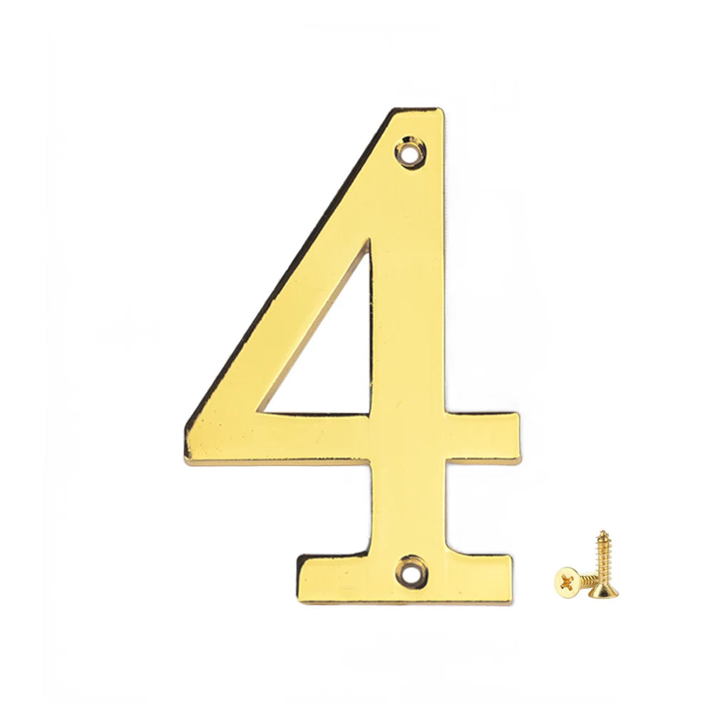 1Pcs 3Inch Metal House Numbers with M2 Screws Solid Zinc Alloy Mailbox Numbers 3D Address Numbers for Outside House Apartment Shoppers Synchrony
