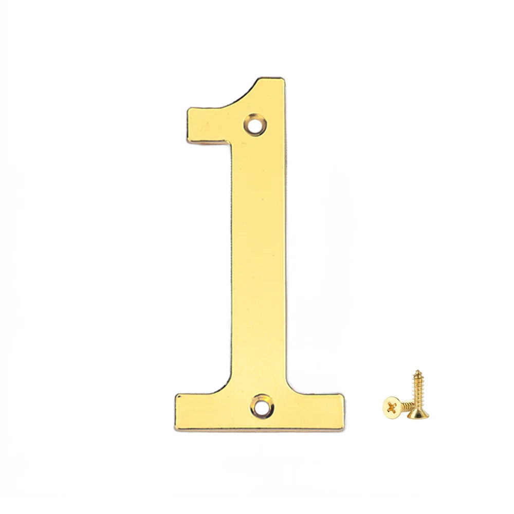 1Pcs 3Inch Metal House Numbers with M2 Screws Solid Zinc Alloy Mailbox Numbers 3D Address Numbers for Outside House Apartment Shoppers Synchrony