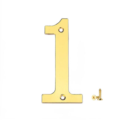 1Pcs 3Inch Metal House Numbers with M2 Screws Solid Zinc Alloy Mailbox Numbers 3D Address Numbers for Outside House Apartment Shoppers Synchrony