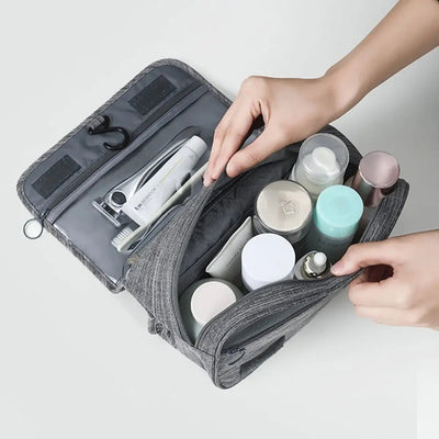 Foldable Toiletry Bag Organizer Hanging Storage Bag Bathroom Makeup Bag Case Travel Dry And Wet Separation Cosmetic Bag Shoppers Synchrony