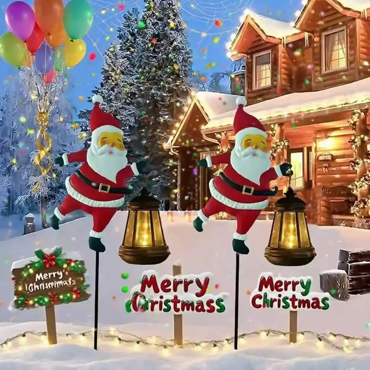 🎅✨Christmas Solar Kettle Light & Lantern Garden Decor Collection Shop5383194 Store