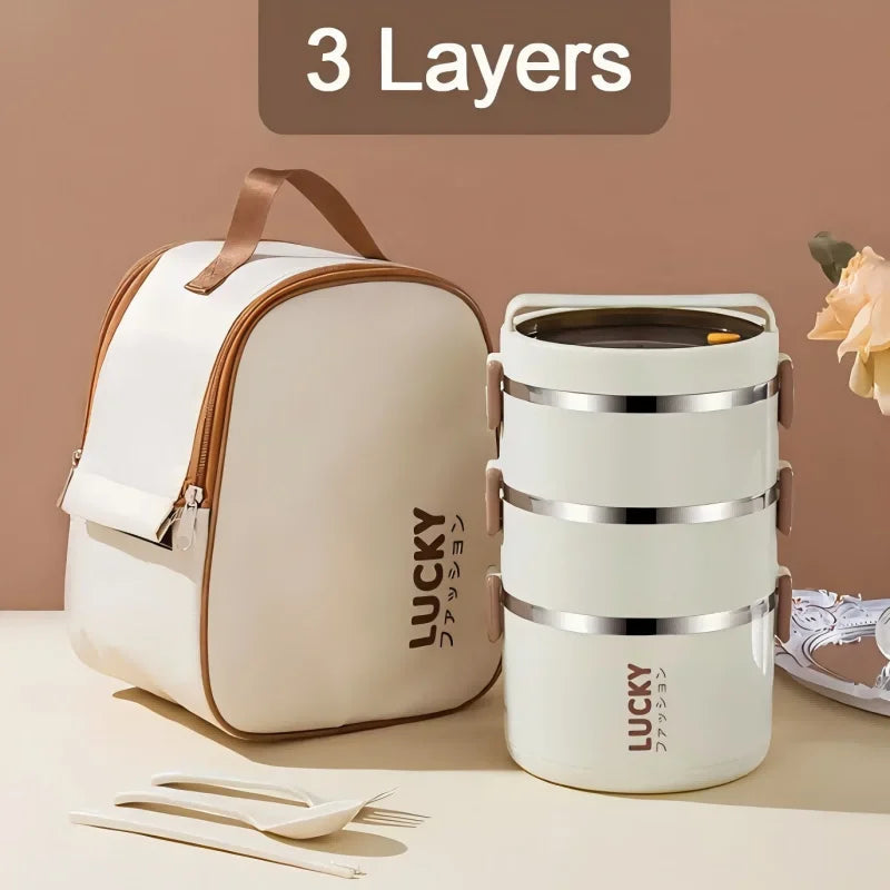 1pc Lunch Boxes, Portable Thermal Bento Box, For School, Camping, And Work, Kitchen Organizers And Storage, Kitchen Accessories Shoppers Synchrony