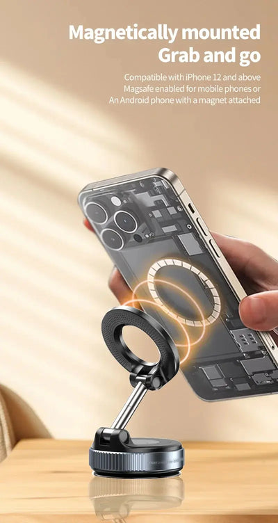 📱 K007 Magnetic Phone Holder – Foldable 3-Axis Adjustable Mount for Car, Desk & Home CJDropshipping
