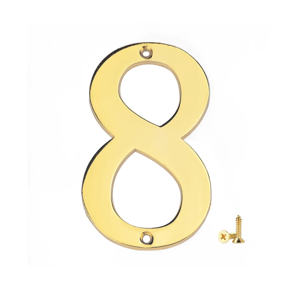 1Pcs 3Inch Metal House Numbers with M2 Screws Solid Zinc Alloy Mailbox Numbers 3D Address Numbers for Outside House Apartment Shoppers Synchrony