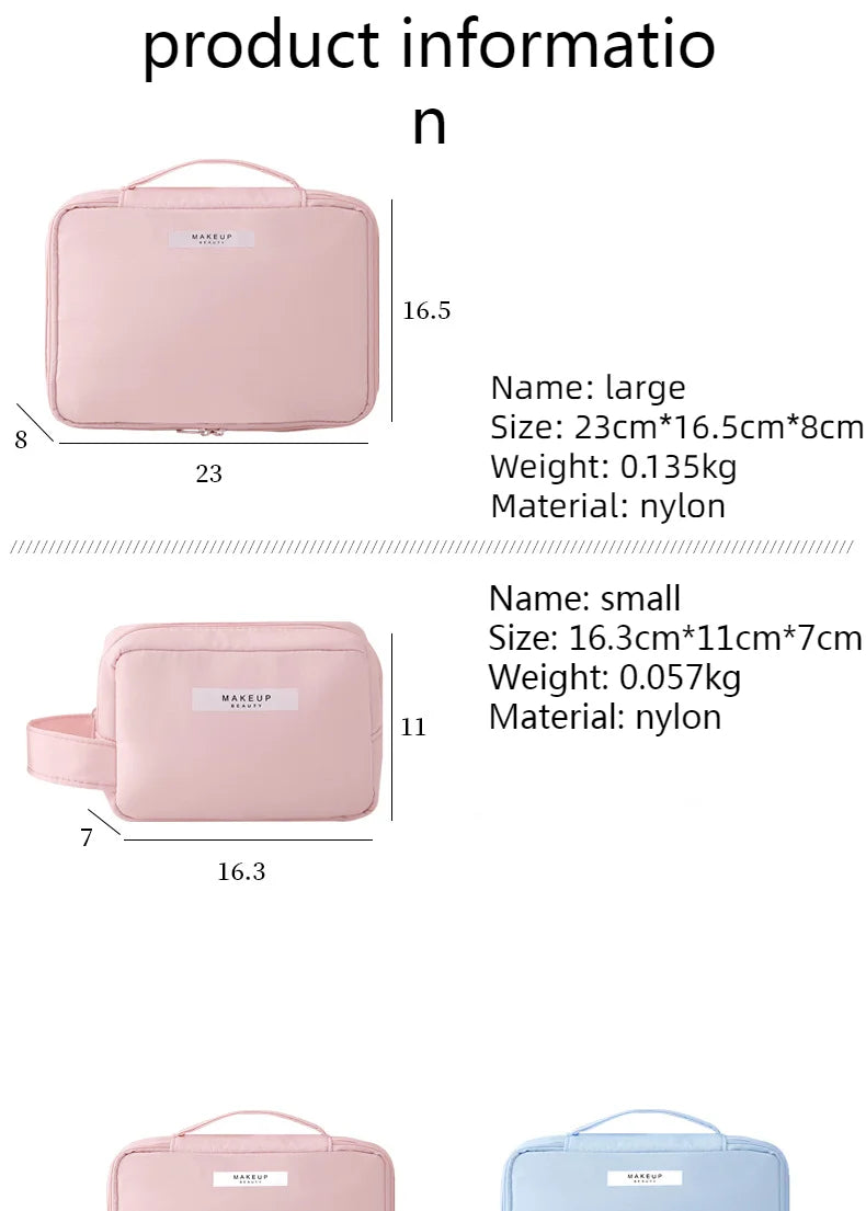Ladies Portable High Appearance Index Cosmetic Bag Large-capacity Travel Washing Bag Three-dimensional Makeup Storage Bag Shoppers Synchrony