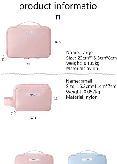 Ladies Portable High Appearance Index Cosmetic Bag Large-capacity Travel Washing Bag Three-dimensional Makeup Storage Bag Shoppers Synchrony