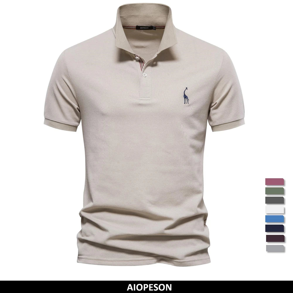 AIOPESON Brand Men's Polo Shirts Cotton Polo Shirts for Men Short Sleeve High Quantity Solid Polo Men New Summer Clothing Shoppers Synchrony