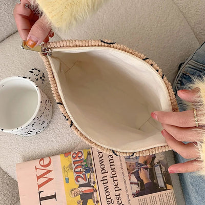 Makeup Bag Large Checkered Cosmetic Bag Capacity Travel Toiletry Bag Cute Makeup Brushes Aesthetic Accessories Storage Bag Shoppers Synchrony