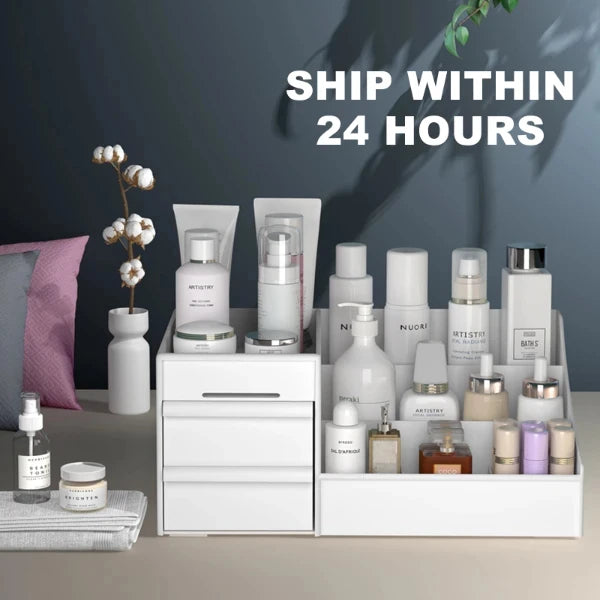 Large Capacity Cosmetic Storage Box Makeup Drawer Organizer Jewelry Nail Polish Makeup Container Desktop Sundries Storage Box Shoppers Synchrony