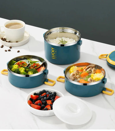 Portable Lunch Box Thermo Insulation Bento Thermos Containers Bento Bag Food Warmer for Kids Food Containers Shoppers Synchrony