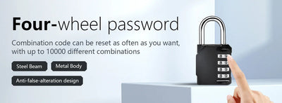 Clearance_Customs Padlock Password Locks 4 Digit Waterproof Outdoor Lock For Door Suitcase Bag Package Cabinet Locker Window_Con Shoppers Synchrony