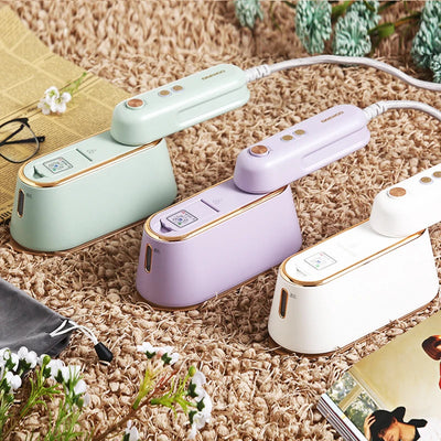 New Hanging Ironing Machine Handheld 1000W Home Small Steam Iron Portable Dry Wet Double Ironing 6 Holes For Steam Shoppers Synchrony