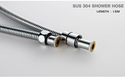 High Quality Black White Shower Hose Bathroom Fitting Stainless Steel Bath Tube 150CM Water Pipe Chrome Burshed Gold Grey Bronze Shoppers Synchrony