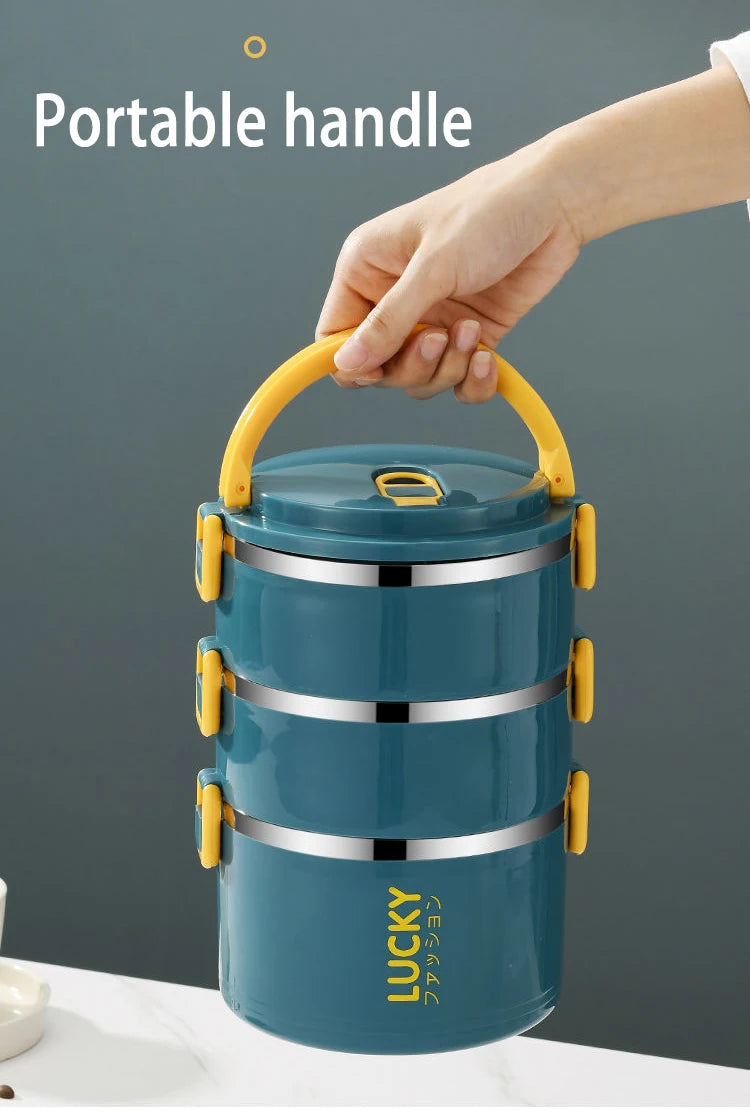 Portable Lunch Box Thermo Insulation Bento Thermos Containers Bento Bag Food Warmer for Kids Food Containers Shoppers Synchrony