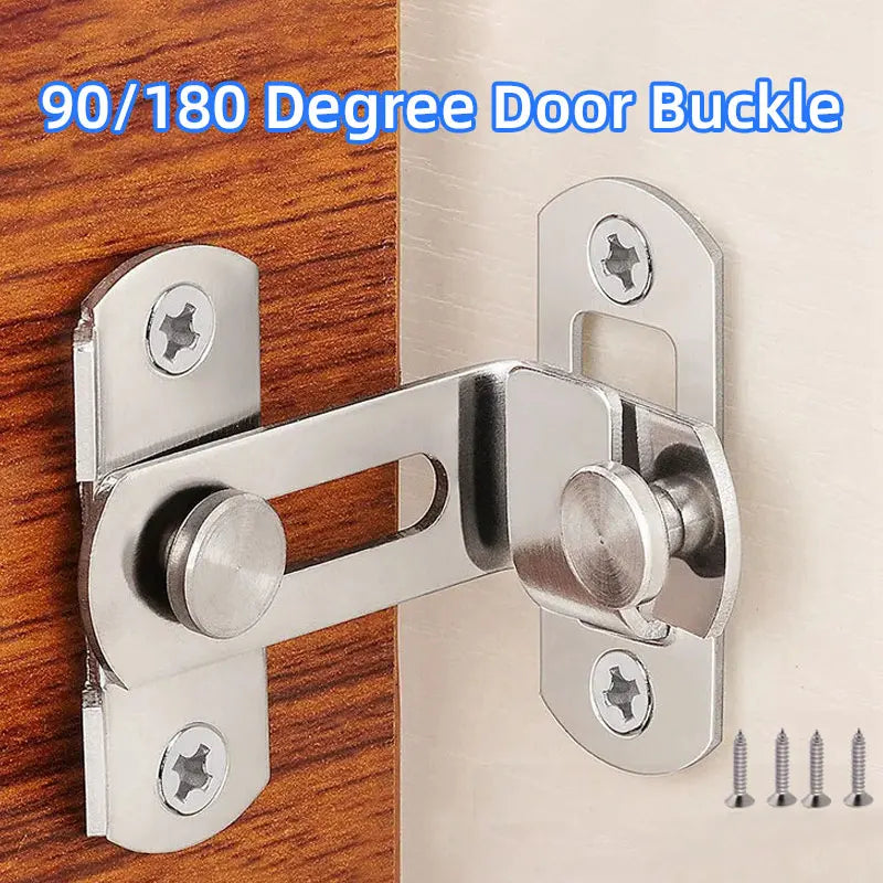 Door Lock Guard Latch Bolt 90°/180° Stainless Steel Toggle Latch Sliding Barn Door Lock Wine Cabinet Closet Right Angle Lock Shoppers Synchrony