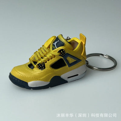 Trend AJ4 keychain Jordan 4 joint sports shoe model schoolbag gift mini AJ4 basketball shoes wholesale pendant Shoppers Synchrony