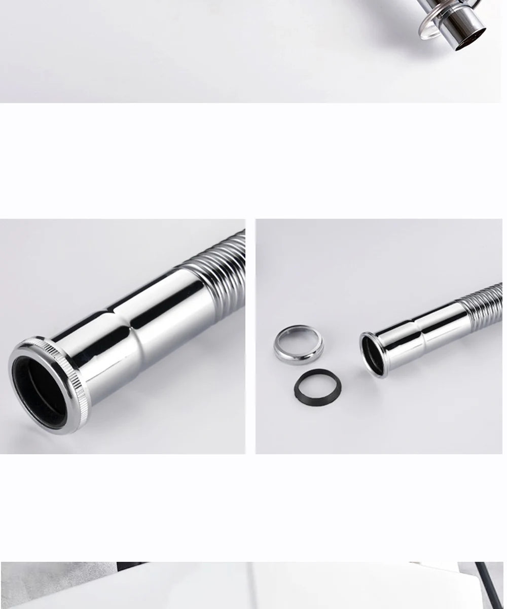 Brass Retractable Drain Hose Bathroom Sink Flexible Drainpipe Basin Pop Up Tube Washbasin Wall Floor Flushing Pipe Fittings Shoppers Synchrony