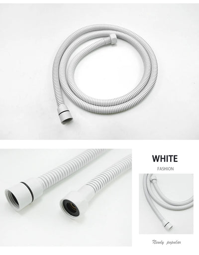 High Quality Black White Shower Hose Bathroom Fitting Stainless Steel Bath Tube 150CM Water Pipe Chrome Burshed Gold Grey Bronze Shoppers Synchrony