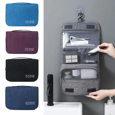 Foldable Toiletry Bag Organizer Hanging Storage Bag Bathroom Makeup Bag Case Travel Dry And Wet Separation Cosmetic Bag Shoppers Synchrony