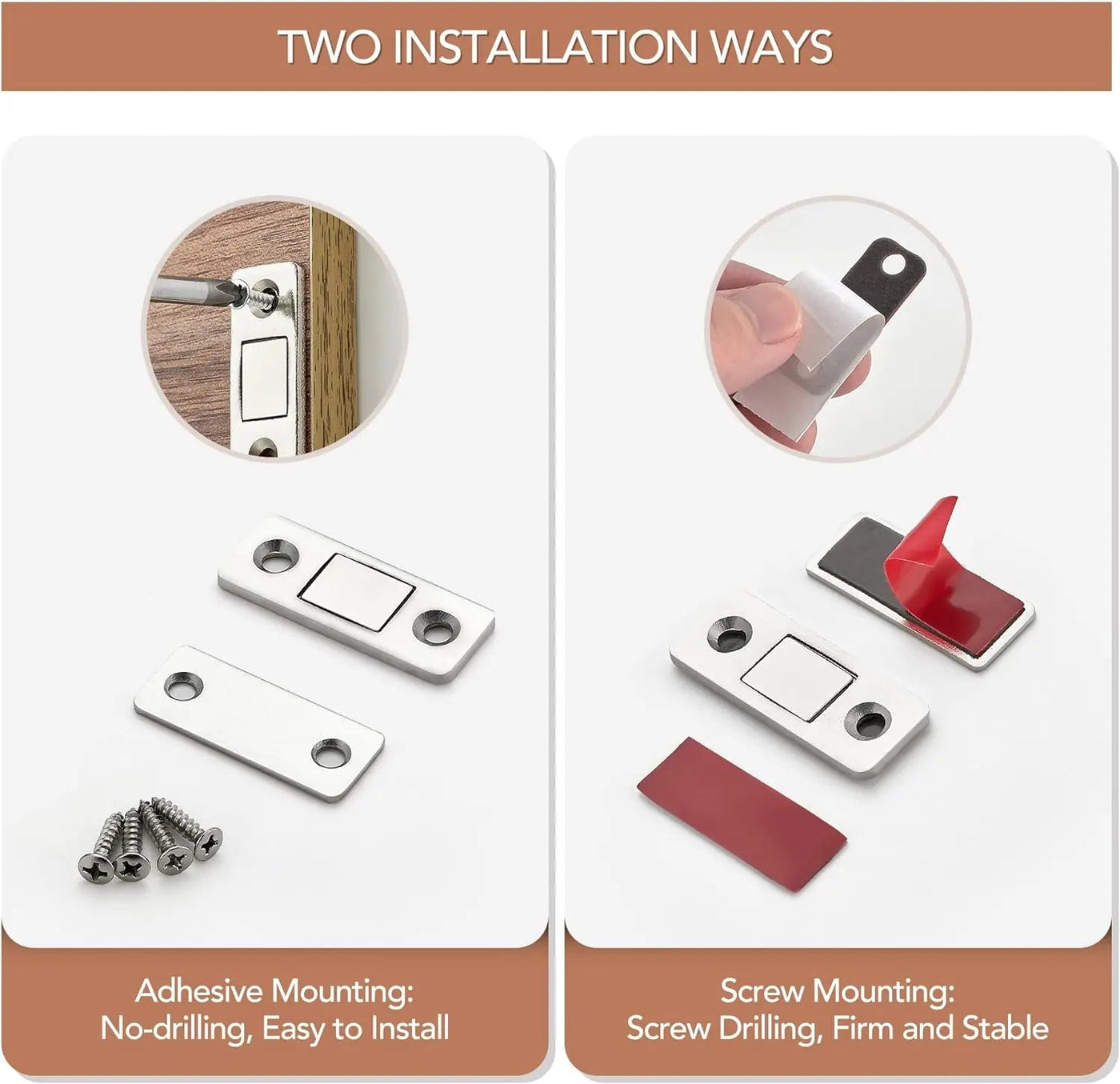 Magnetic Cabinet Catches Ultra Thin Door Strong Magnets Stopper Invisible Adhesive Drawer Magnet Lock for Kitchen Closet Closer Shoppers Synchrony