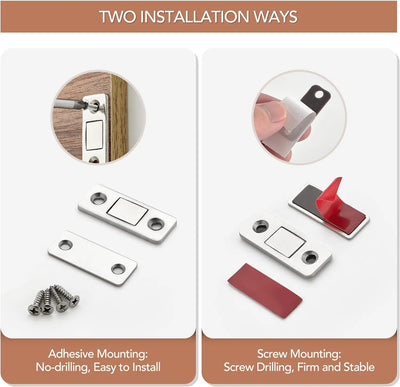 Magnetic Cabinet Catches Ultra Thin Door Strong Magnets Stopper Invisible Adhesive Drawer Magnet Lock for Kitchen Closet Closer Shoppers Synchrony